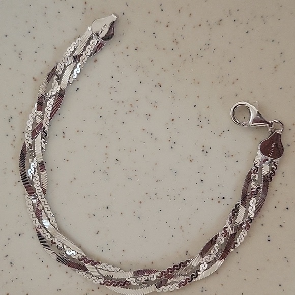 Ross-Simons Italian Sterling Silver Braided Bracelet - Picture 5 of 12